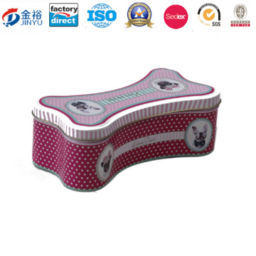 Bone Shaped Pet Food Package Pet Tin Box